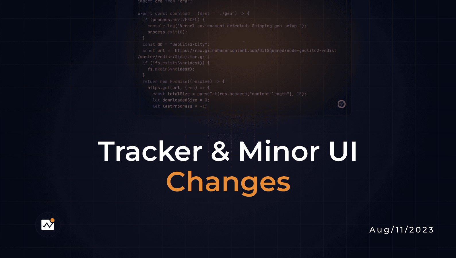 Tracker And Minor UI Changes